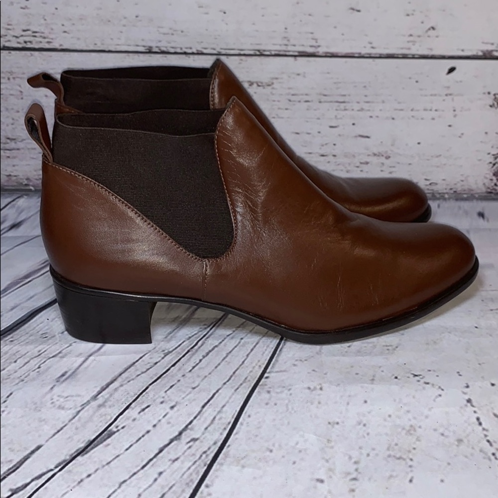 Munro American Brown Shari Ankle Bootie